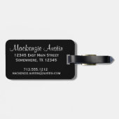 まだ話し聞てない |ホワイトスクリプト引用文 ラゲッジタグ (裏面横)