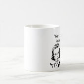 まだ話す私の顔の一見にもかかわらずあなたは コーヒーマグカップ (中央)