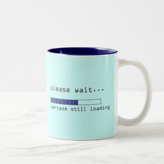 まだ読み込み中の皮肉を待つ ツートーンマグカップ