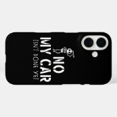 まだ車は完成してないよ 冗談スケルトン 車 ガレージ Case-Mate iPhoneケース (裏面 (横))