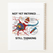 まだ退職した...静止考える神経シナプス プランナー手帳 (裏面)