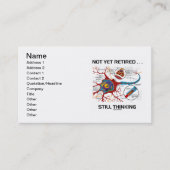 まだ退職した...静止考える神経シナプス 名刺 (正面)