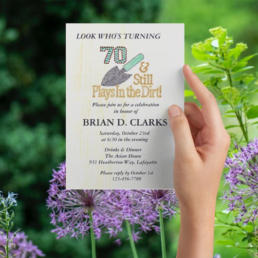 まだ遊土庭の70th誕生日パーティーで 招待状