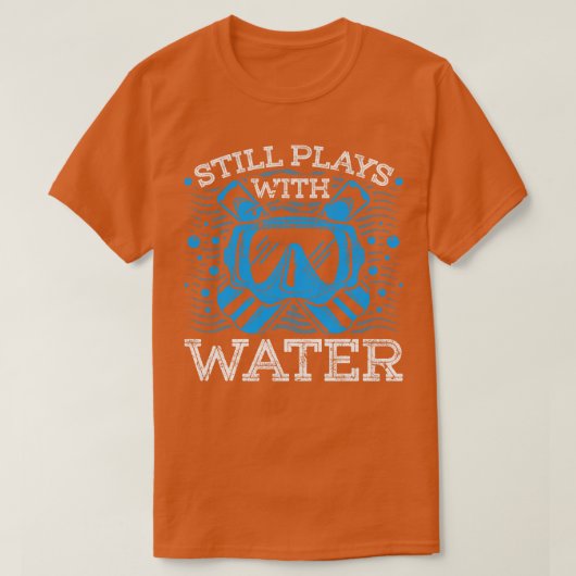 まだ遊水ダイバーシュノーケリングスキューバディヴィ Tシャツ (デザイン正面)