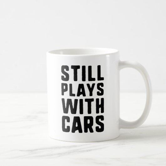 まだ遊車を持つ コーヒーマグカップ (右)