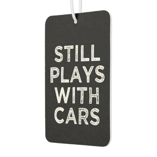 まだ遊車用フレッシュおもしろいナー付き カーエアーフレッシュナー (左)