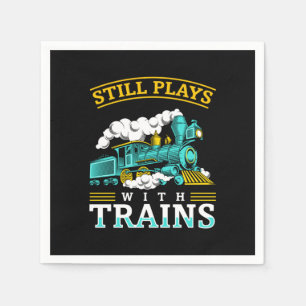 まだ遊鉄道模型がある スタンダードカクテルナプキン