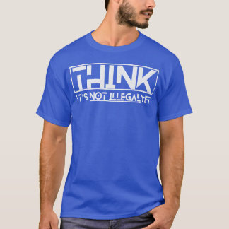 まだ違法じゃないって思ってるクチ?引用少年 Tシャツ