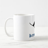 まだ雪が降っていますか。 -スノーボード コーヒーマグカップ (左)