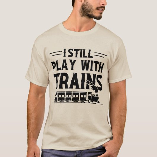 まだ電車遊がある Tシャツ (正面)
