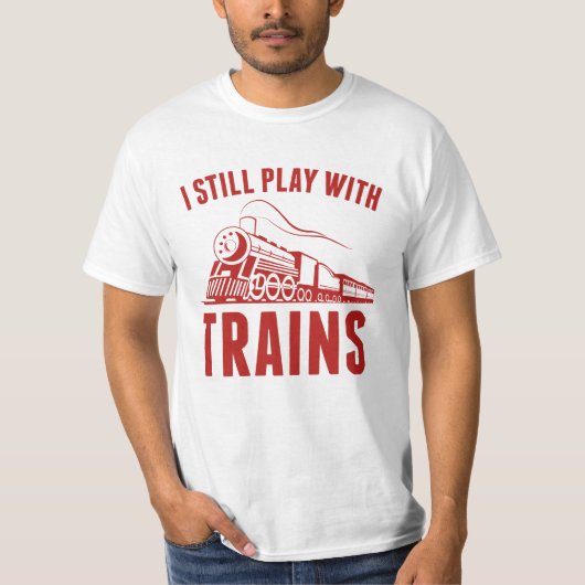 まだ電車遊がある Tシャツ (正面)