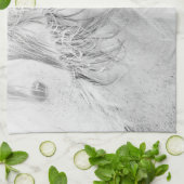 まだ馬の台所タオル キッチンタオル (折り畳み)