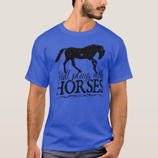 まだ馬遊乗り馬乗り馬と Tシャツ