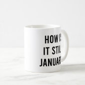 まだ1月か?1月おもしろい引用文 コーヒーマグカップ (正面右)