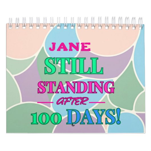 まだ100日後! – カスタマイズ可能 カレンダー (カバー)