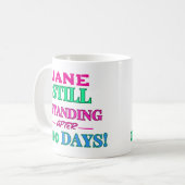 まだ100日後！ – カスタマイズ可能 コーヒーマグカップ (正面左)