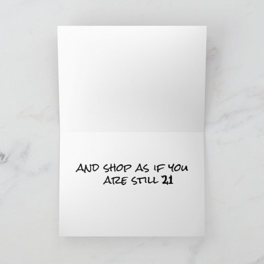 まだ21=BFF誕生日 カード (内部)