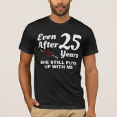 まだ25周年を迎え結婚ている Tシャツ (正面)