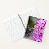 まだ46:10の紫の薄紫の花 ノートブック (内部)