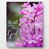 まだ46:10の紫の薄紫の花 フォトプラーク (正面)