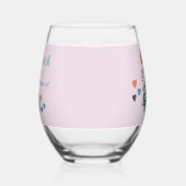 まだ50で素晴らしい名前を追加フローラ緑 ステムなしワイングラス (左)