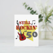 まだ50歳でロックしている ポストカード (スタンド正面)