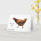 「まだ50歳の若い女」の誕生日 カード (黄色い花)