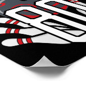 まだ80歳のボーリング誕生日パーティーのセレブで打つ ポスター (角)