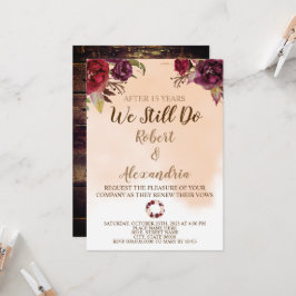 まだ |結婚の記念日の更新 招待状