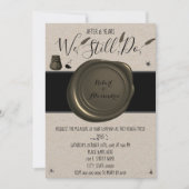 まだ |結婚の記念日の更新 招待状 (正面)