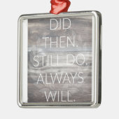 、まだ-記念日の結婚式の更新はそれから メタルオーナメント (左)