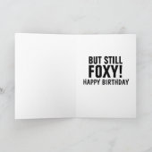 まだfoxy!キツネハッピーバースデーカード カード (内部)