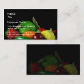 まだLifevegetablesのアスパラガスはいちごを石灰で消毒します 名刺 (正面/裏面)