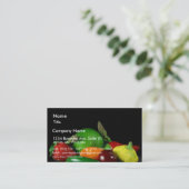 まだLifevegetablesのアスパラガスはいちごを石灰で消毒します 名刺 (スタンド正面)