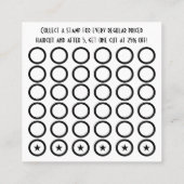 まっすぐなかみそりのスタンプカード ロイヤリティカード (裏面)