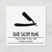 まっすぐなかみそりのスタンプカード ロイヤリティカード (正面)