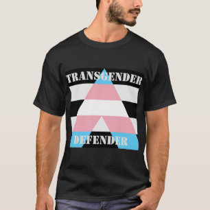 まっすぐな同盟国のトランス・ジェンダーの擁護者の旗 Tシャツ