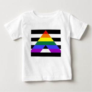 まっすぐな同盟国の旗 ベビーTシャツ