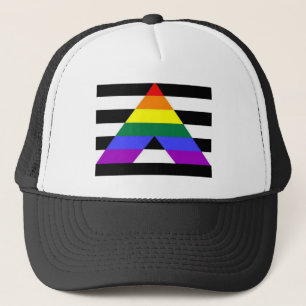 まっすぐな同盟国の旗LGBTサポータ キャップ