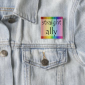 まっすぐな同盟国ボタン 缶バッジ (インサイチュ)