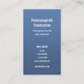 まっすぐな家の名刺 名刺 (裏面)