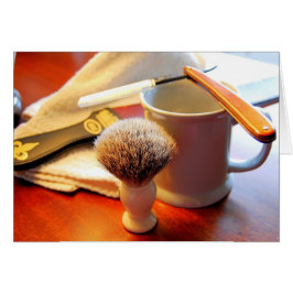 まっすぐな端かみそりカード