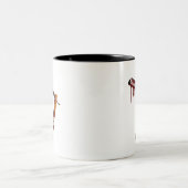 まっすぐな端のまっすぐなかみそり ツートーンマグカップ (中央)