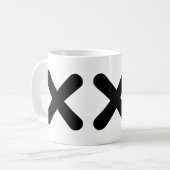 まっすぐな端-パンク コーヒーマグカップ (正面左)