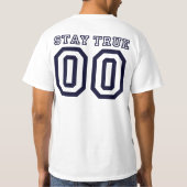 まっすぐな端 Tシャツ (裏面)