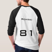 まっすぐなLampin - Remski Tシャツ (裏面)