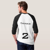 まっすぐなLampin - Twinks Tシャツ (裏面フル)