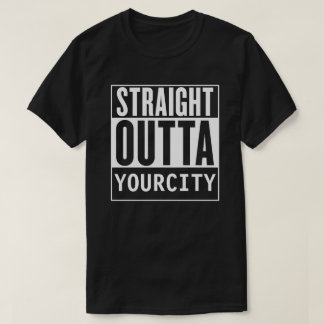 まっすぐなOuttaあなたの都市Tシャツ Tシャツ