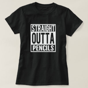 まっすぐなOuttaはワイシャツを言っているおもしろいな先生を書きます Tシャツ