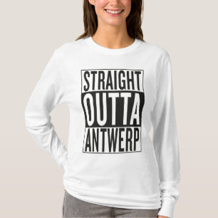 まっすぐなouttaアントワープ tシャツ